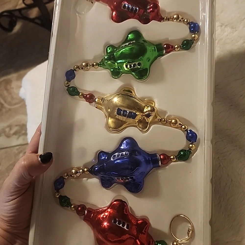 Christopher Radko-Style Vintage Glass Airplane Garland Dayton Hudson Pre TARGET